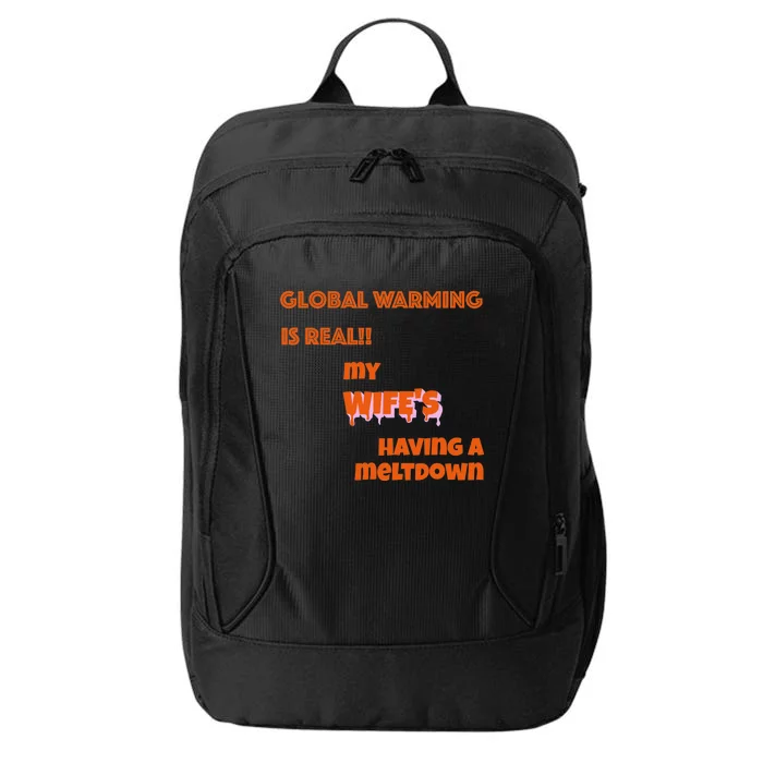 Husband/Wife Sarcasm,'s Funny Global Warming City Backpack