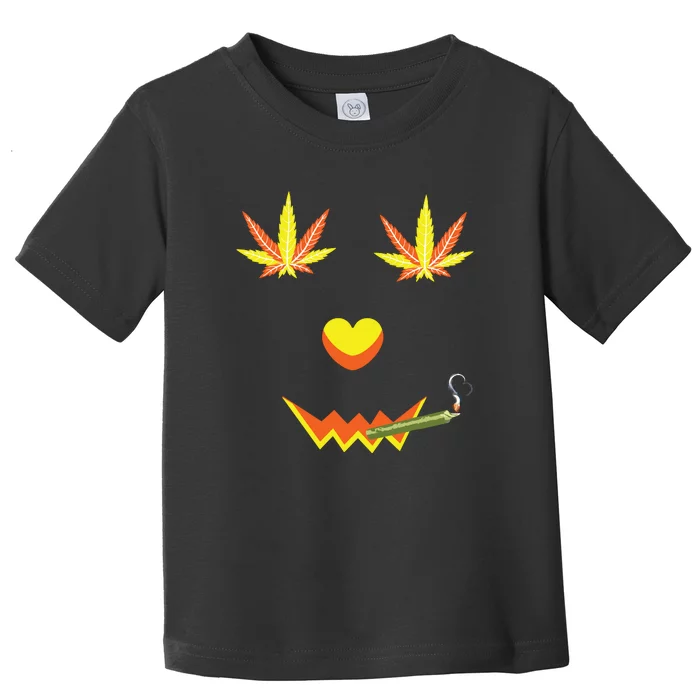 Halloween Smoking Funny Marijuana Toddler T-Shirt