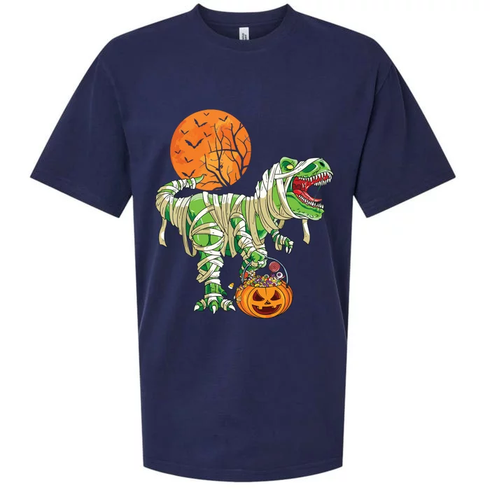 Halloween Shirts For Boy Dinosaur Trex Mummy Pumpkin Sueded Cloud Jersey T-Shirt