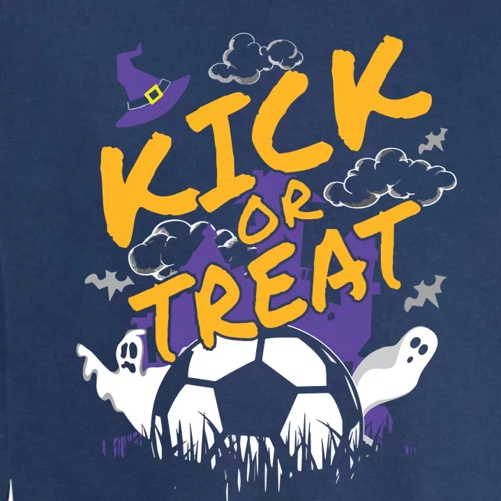 Halloween Shirts For Soccer Players With A Soccer Ball Garment-Dyed Sweatshirt