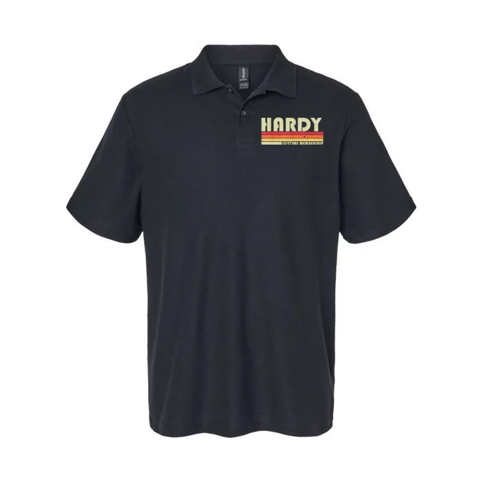 HARDYY Surname Funny Retro Vintage 80s 90s Birthday Reunion Softstyle Adult Sport Polo