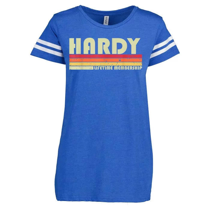 HARDYY Surname Funny Retro Vintage 80s 90s Birthday Reunion Enza Ladies Jersey Football T-Shirt