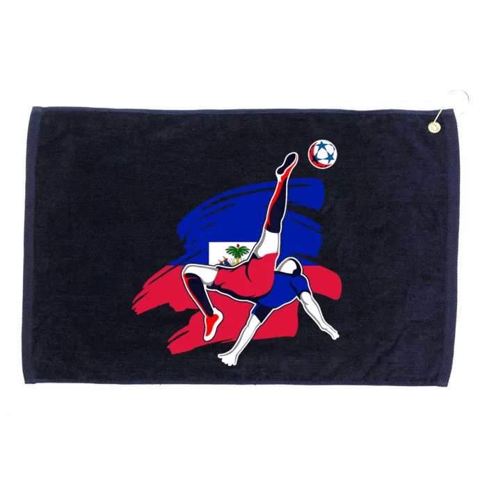 Haiti Soccer Fans Jersey Pride Proud Haitian Football Lovers Grommeted Golf Towel