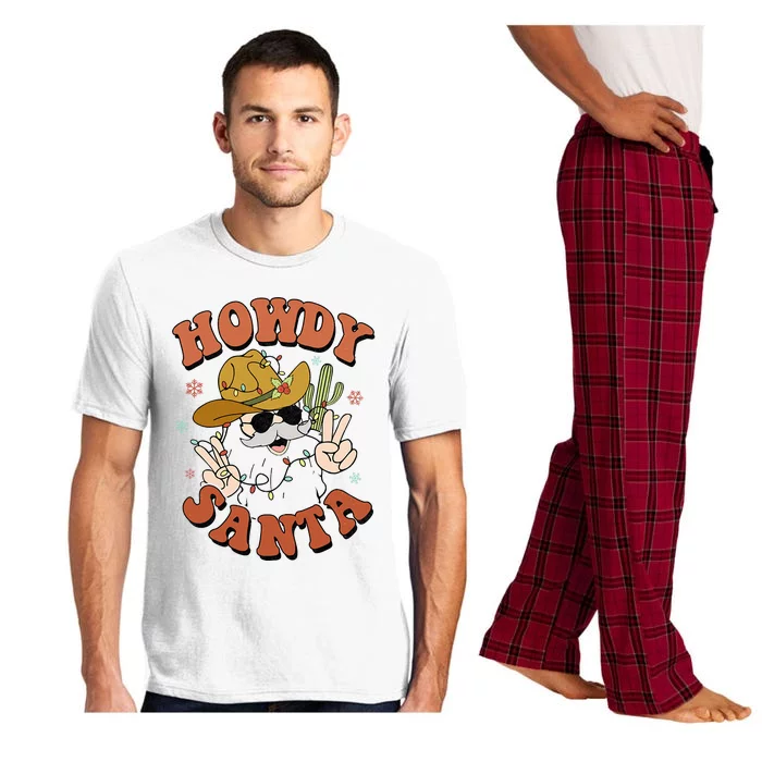 Howdy Santa Funny Cowboy Christmas Xmas Pajama Set