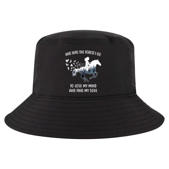 Horse Shirts For Women: Into The Forest I Go Horse Riding TShirt Cool Comfort Performance Bucket Hat