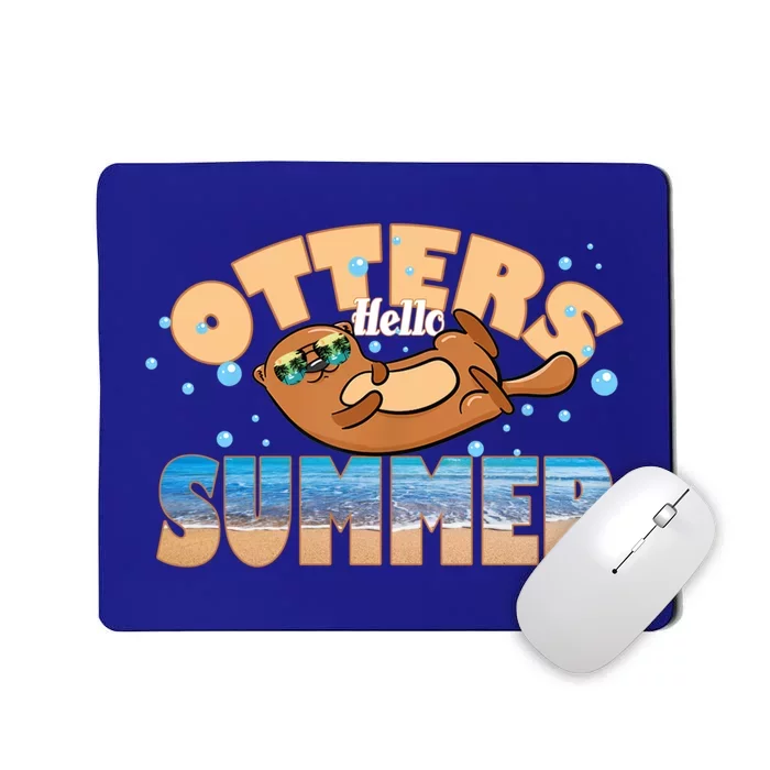 Hello Summer Funny Sea Otter Lover Gift Mousepad