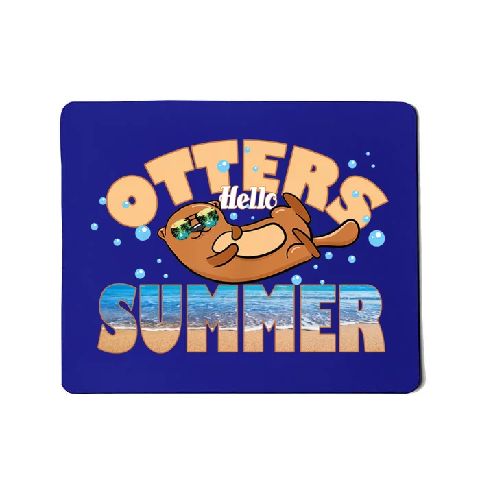 Hello Summer Funny Sea Otter Lover Gift Mousepad