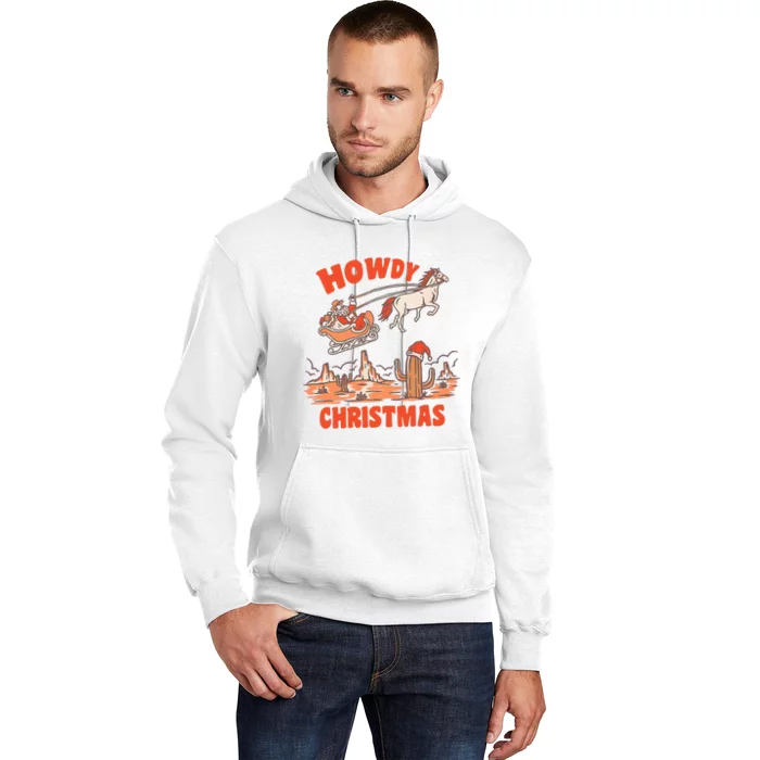 Howdy Santa Funny Christmas Xmas Western Cowboy Hoodie