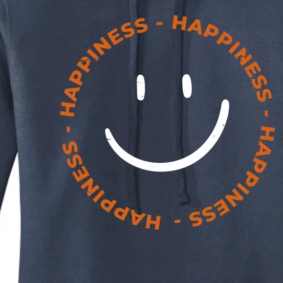 Happiness Smiley Face Be Happy Inspirational Women's Pullover Hoodie