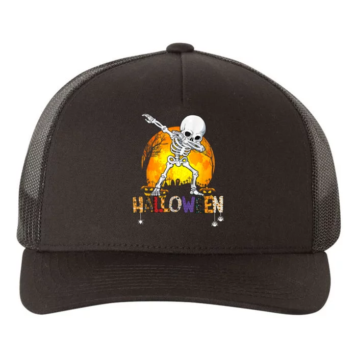 Halloween Shirts For Dabbing Skeleton Costume Yupoong Adult 5-Panel Trucker Hat