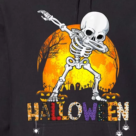 Halloween Shirts For Dabbing Skeleton Costume Premium Hoodie