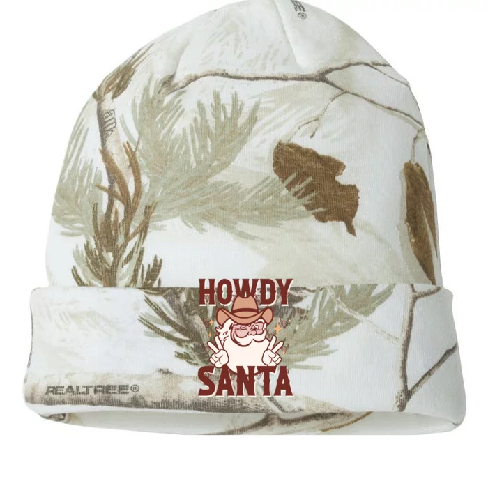 Howdy Santa Funny Christmas Holiday Kati - 12in Camo Beanie