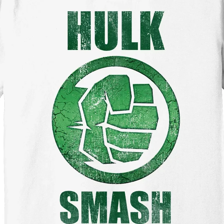 H.U.L.K Smash Fist Circle Logo Green Stone Poster Premium T-Shirt