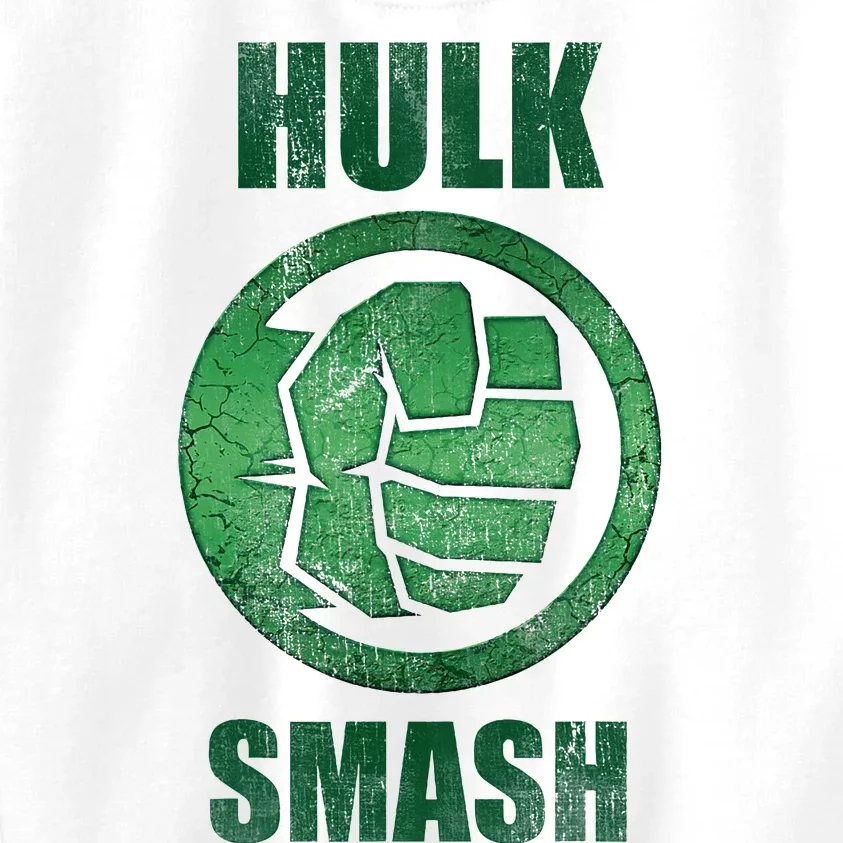 H.U.L.K Smash Fist Circle Logo Green Stone Poster Kids Sweatshirt