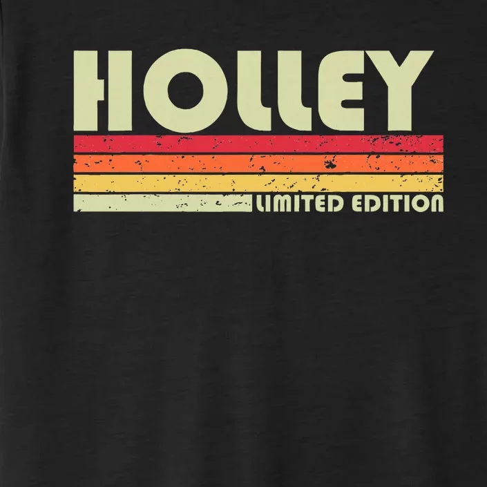 Holley Surname Funny Retro ChromaSoft Performance T-Shirt