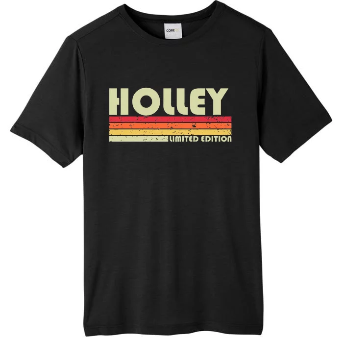 Holley Surname Funny Retro ChromaSoft Performance T-Shirt