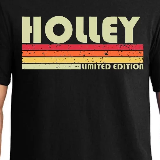 Holley Surname Funny Retro Pajama Set