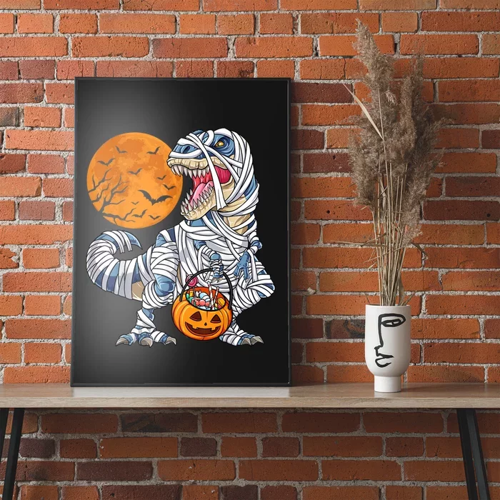 Halloween Shirts For Dinosaur T Rex Mummy Pumpkin Poster