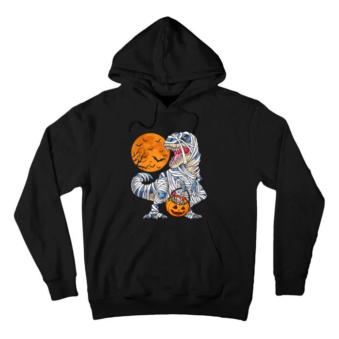 Halloween Shirts For Dinosaur T Rex Mummy Pumpkin Tall Hoodie