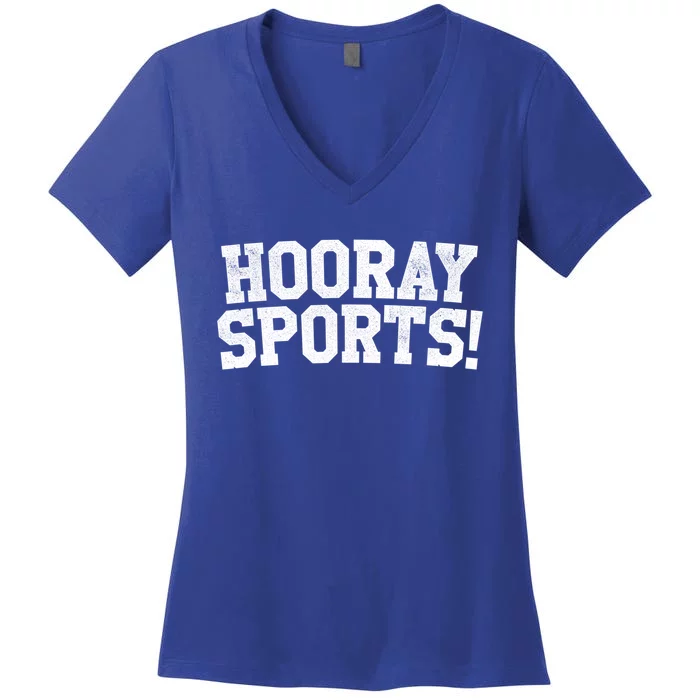 Hooray Sports! Funny Sports Cute Gift Women's V-Neck T-Shirt