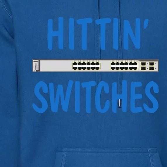 Hitting Switches Funny Network Systems Engineer Gift Premium Hoodie