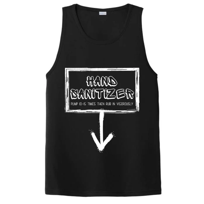 Hand Sanitizer Funny Adult Humor Xmas Gag Performance Tank