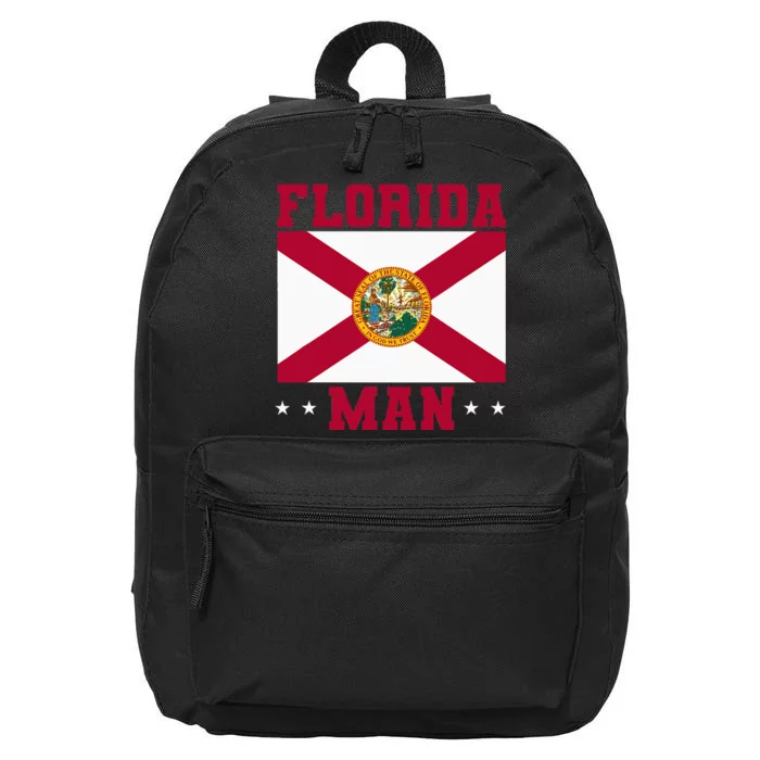 Home State Floridian Florida Man 16 in Basic Backpack