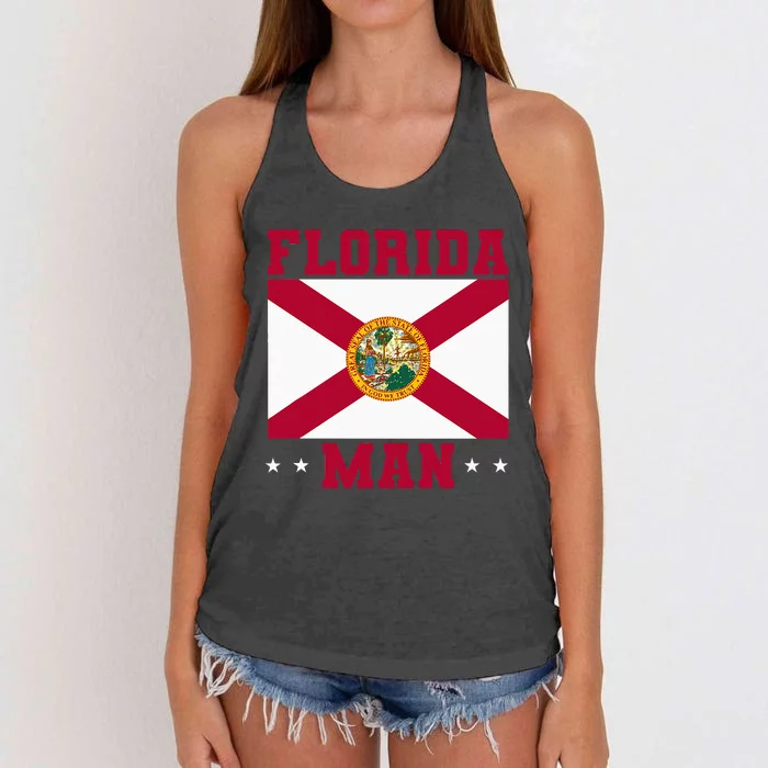 Home State Floridian Florida Man Women's Knotted Racerback Tank