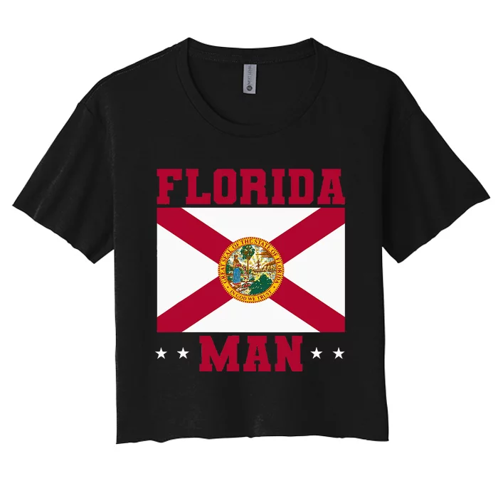 Home State Floridian Florida Man Women's Crop Top Tee