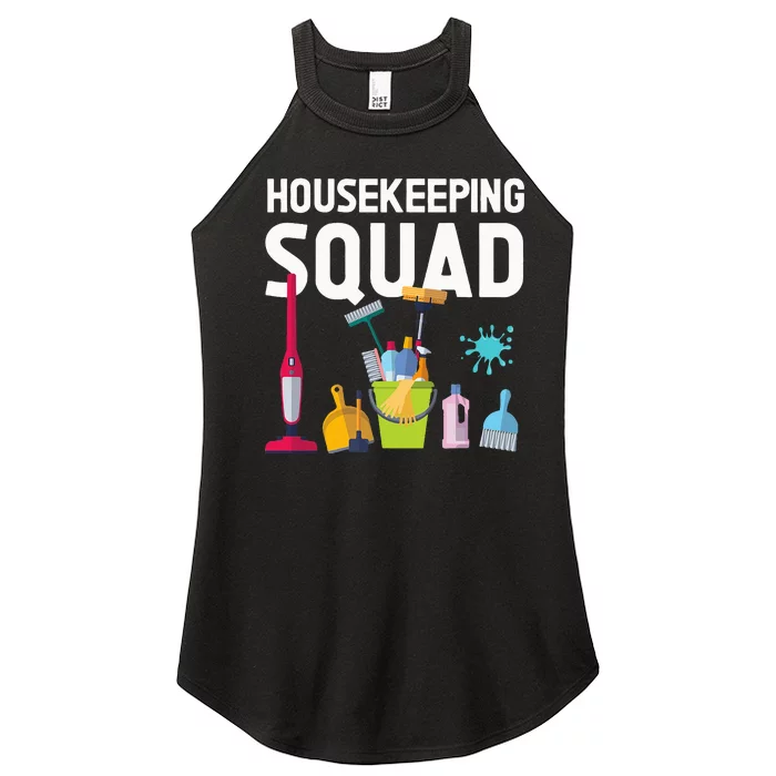 Housekeeping Squad For Housekeeper Cleaning Crew Women’s Perfect Tri Rocker Tank