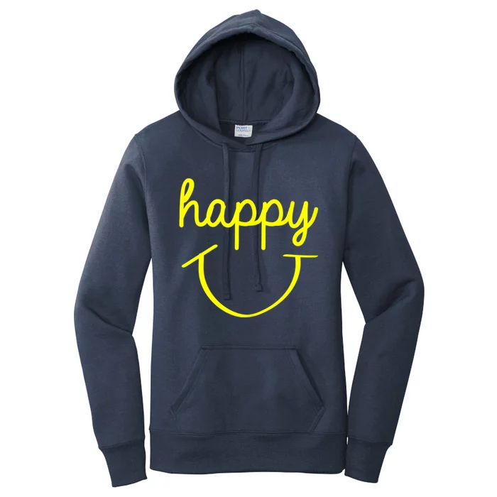 Happy Smiley Face Shirt Women's Pullover Hoodie