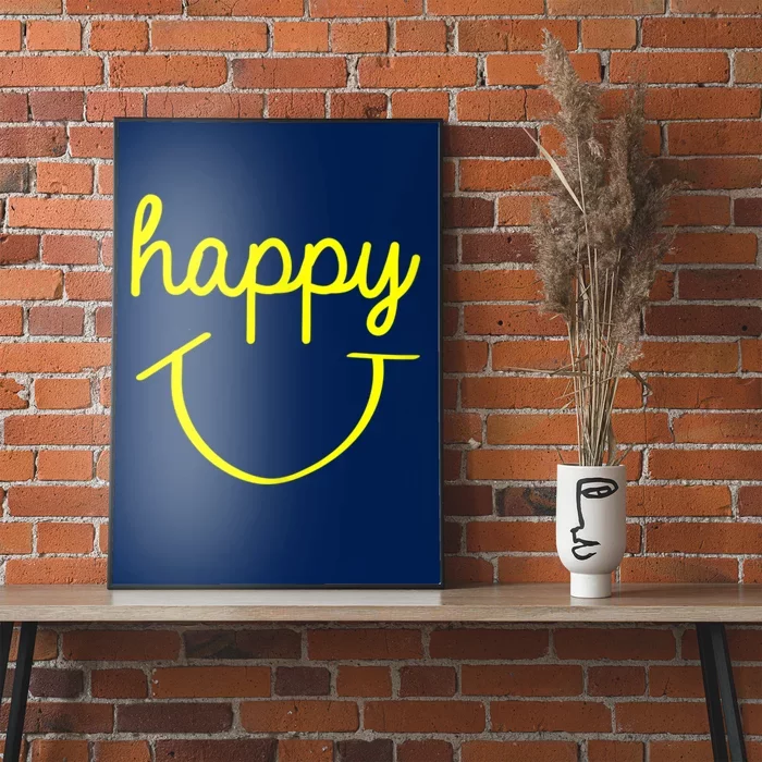 Happy Smiley Face Shirt Poster