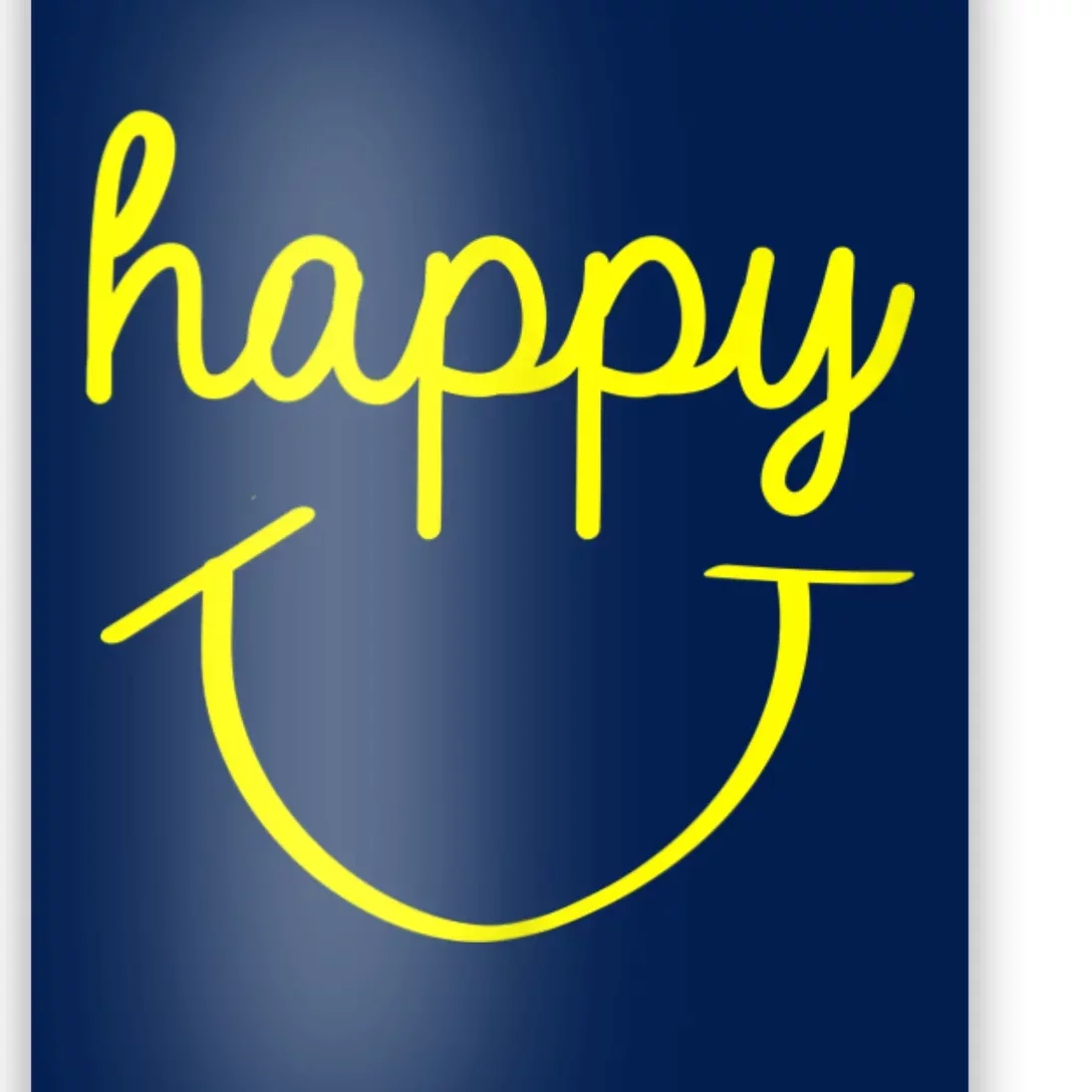 Happy Smiley Face Shirt Poster