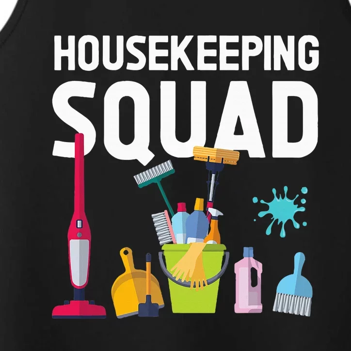 Housekeeping Squad For Housekeeper Cleaning Crew Performance Tank