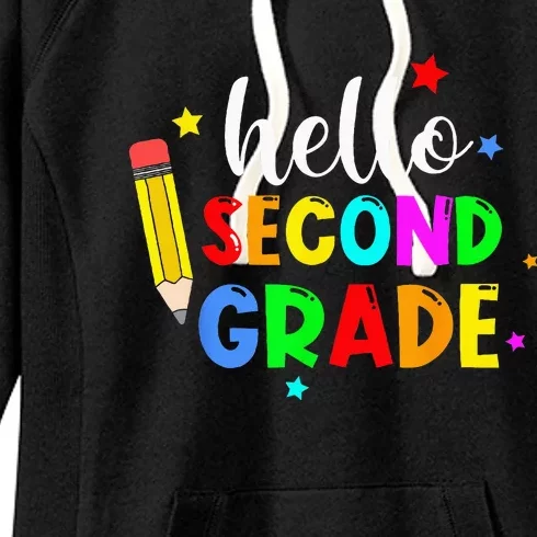 Hello Second Grade Welcome Back to School Teacher Women's Fleece Hoodie