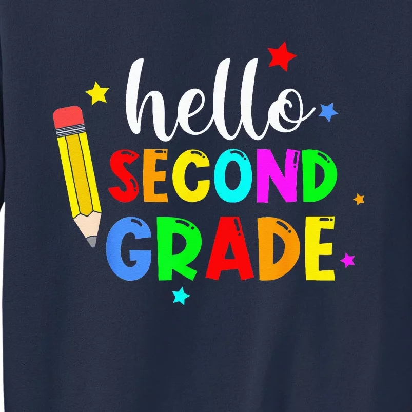 Hello Second Grade Welcome Back to School Teacher Sweatshirt