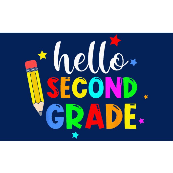 Hello Second Grade Welcome Back to School Teacher Bumper Sticker