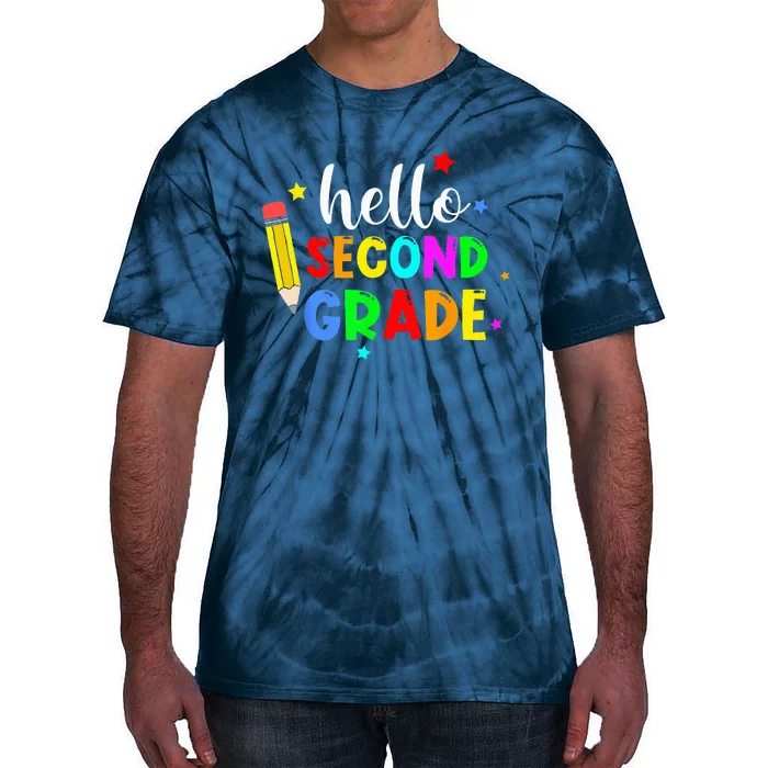 Hello Second Grade Welcome Back to School Teacher Tie-Dye T-Shirt