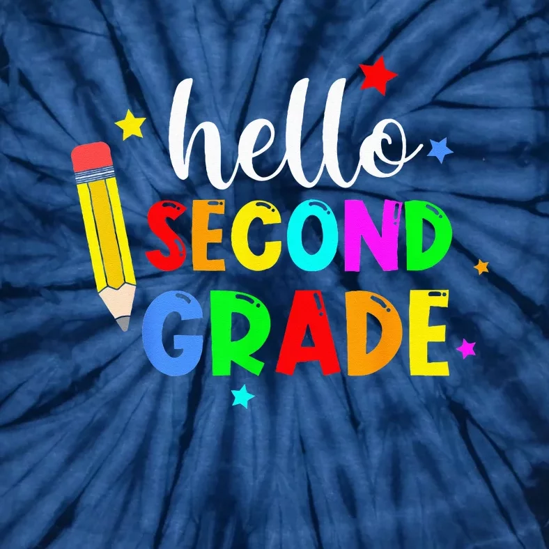 Hello Second Grade Welcome Back to School Teacher Tie-Dye T-Shirt