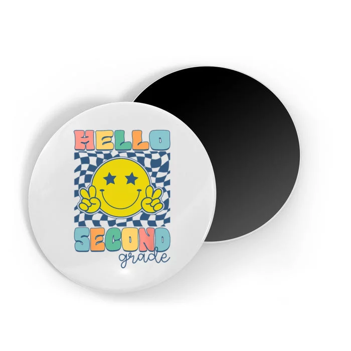 Hello Second Grade Retro Smile Team 2nd Grade Back To School Magnet