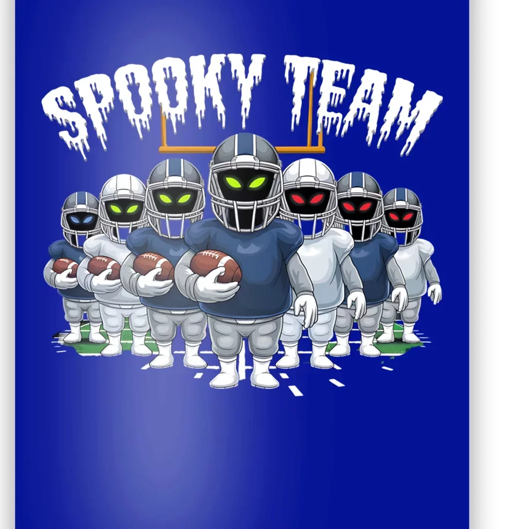 Halloween Spooky Ghost Team American Football Gift Poster