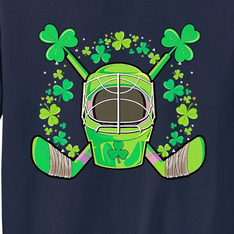 Hockey Stick Goalie Catcher St Patricks Day Tall Sweatshirt