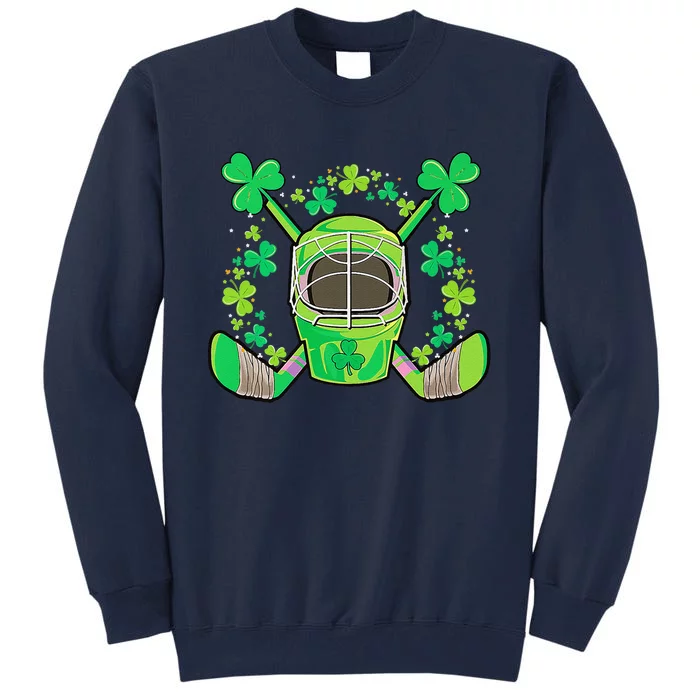 Hockey Stick Goalie Catcher St Patricks Day Tall Sweatshirt