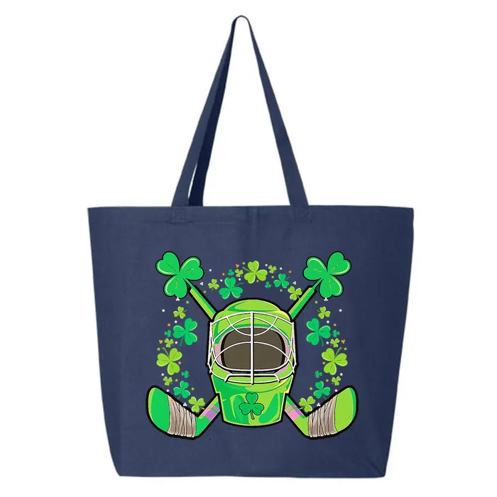 Hockey Stick Goalie Catcher St Patricks Day 25L Jumbo Tote