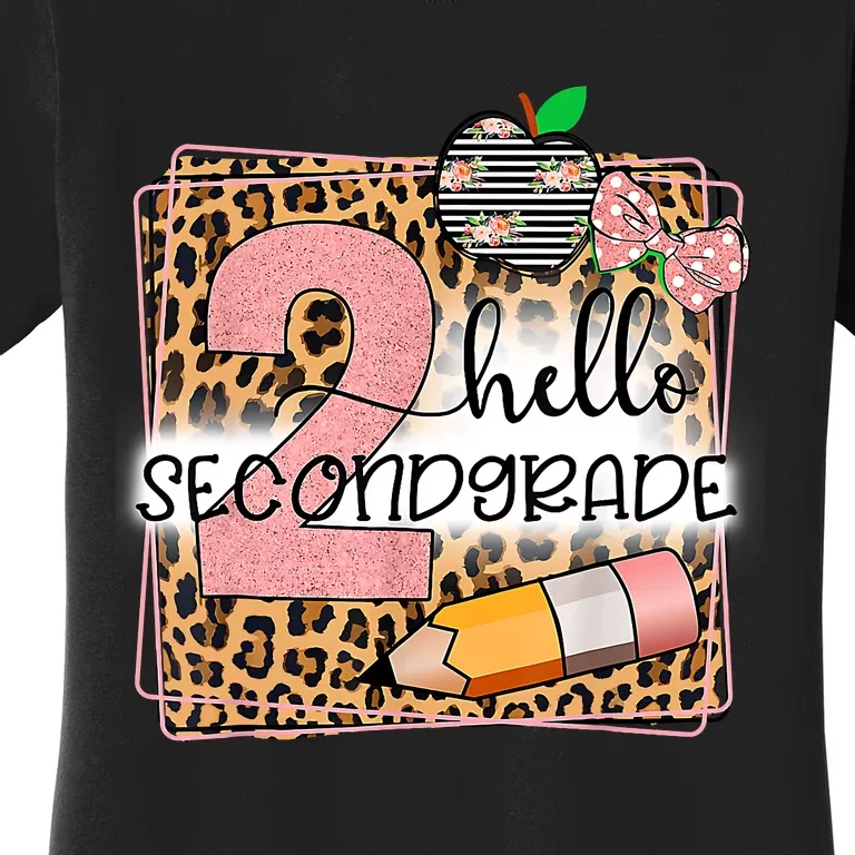 Hello Second Grade 2nd Grade Back To School Teacher Kids Girl Women's T-Shirt