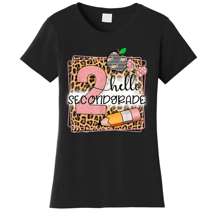 Hello Second Grade 2nd Grade Back To School Teacher Kids Girl Women's T-Shirt