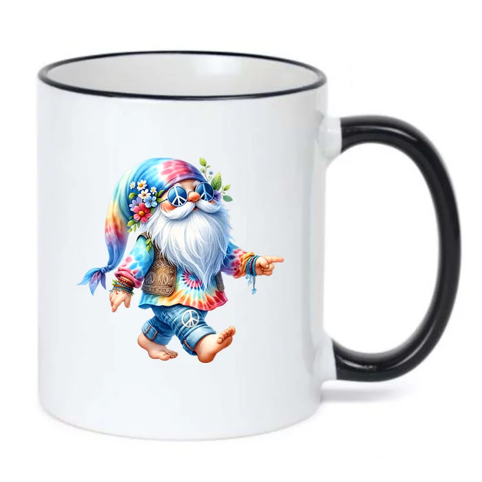 Hippie Santa Graphic For Christmas In July Black Color Changing Mug