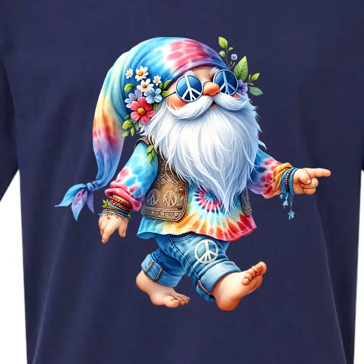 Hippie Santa Graphic For Christmas In July Sueded Cloud Jersey T-Shirt