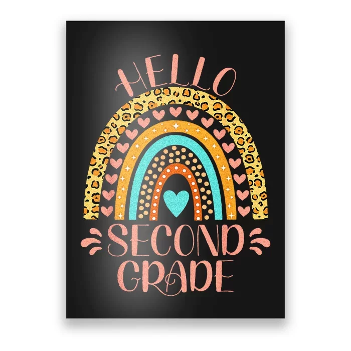 Hello Second Grade 2nd Grade Teacher Back To School Poster