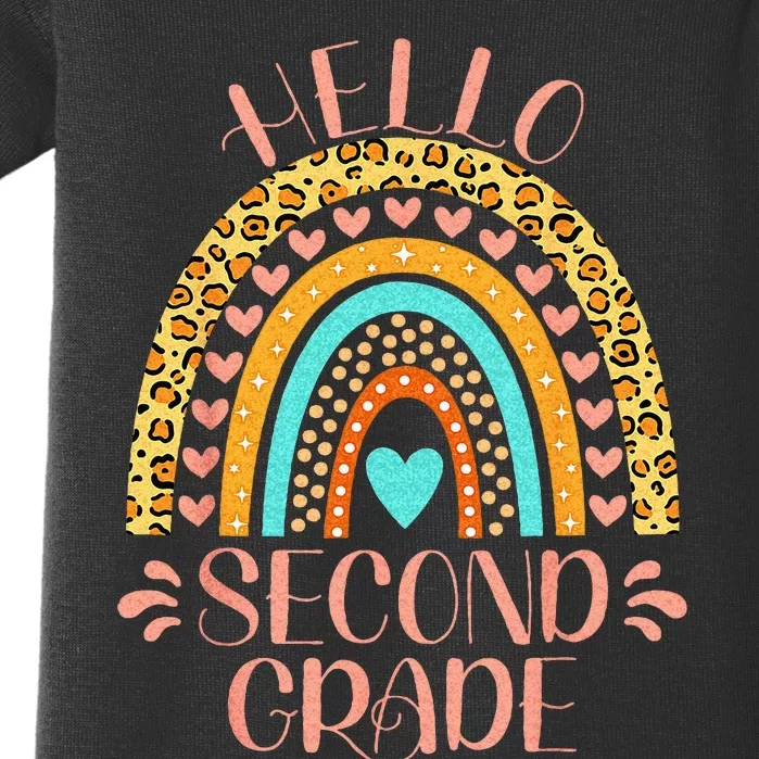 Hello Second Grade 2nd Grade Teacher Back To School Baby Bodysuit